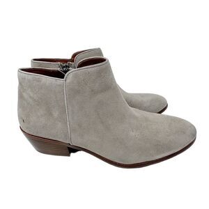 Sam Edelman Suede Ankle Bootie Petty Gray Size 10 W